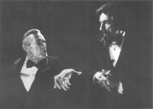 John Carradine and Larry Hankin